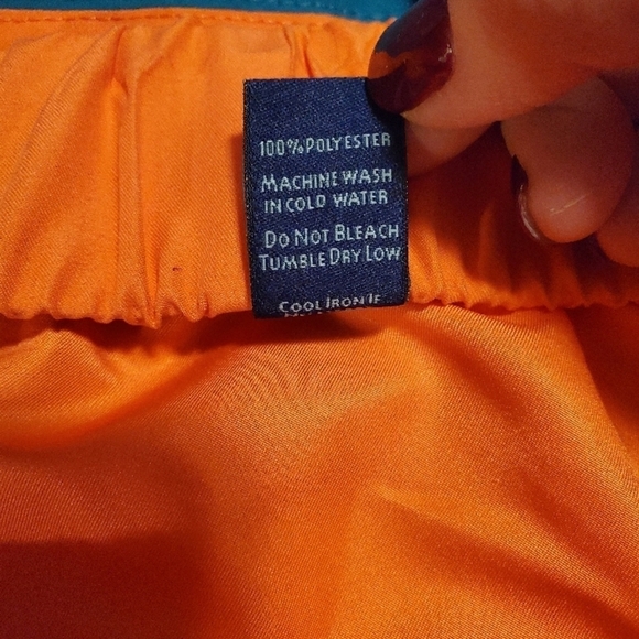 Meg Campbell Golf wear Orange & Teal Women's Skirt Size Medium - Picture 9 of 9